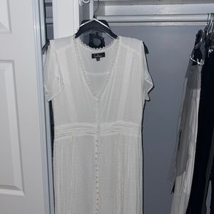Women’s maxi white dress from LuLus size XL
